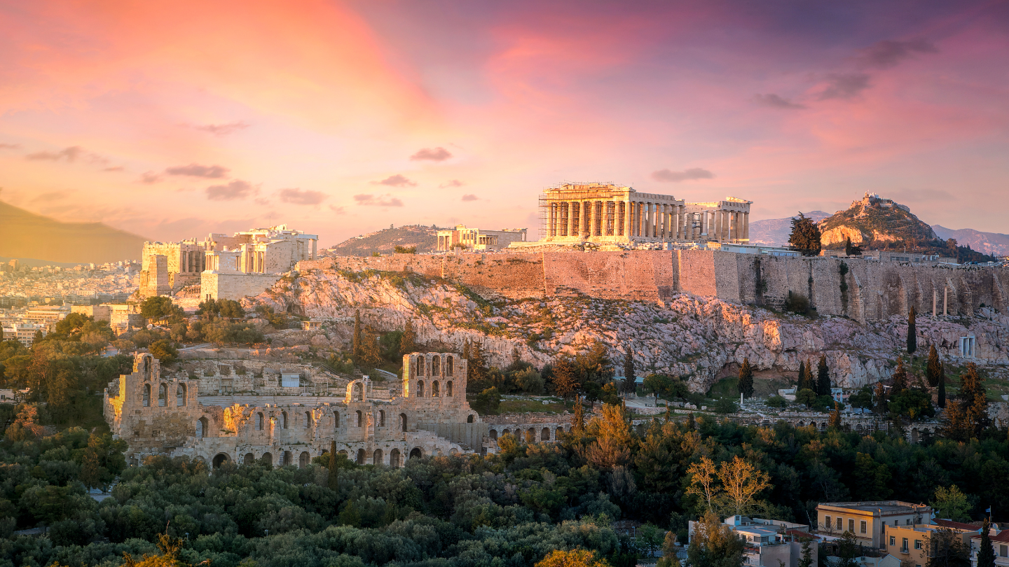 athens-akropolis-pink-sunset-view-viptoursathens